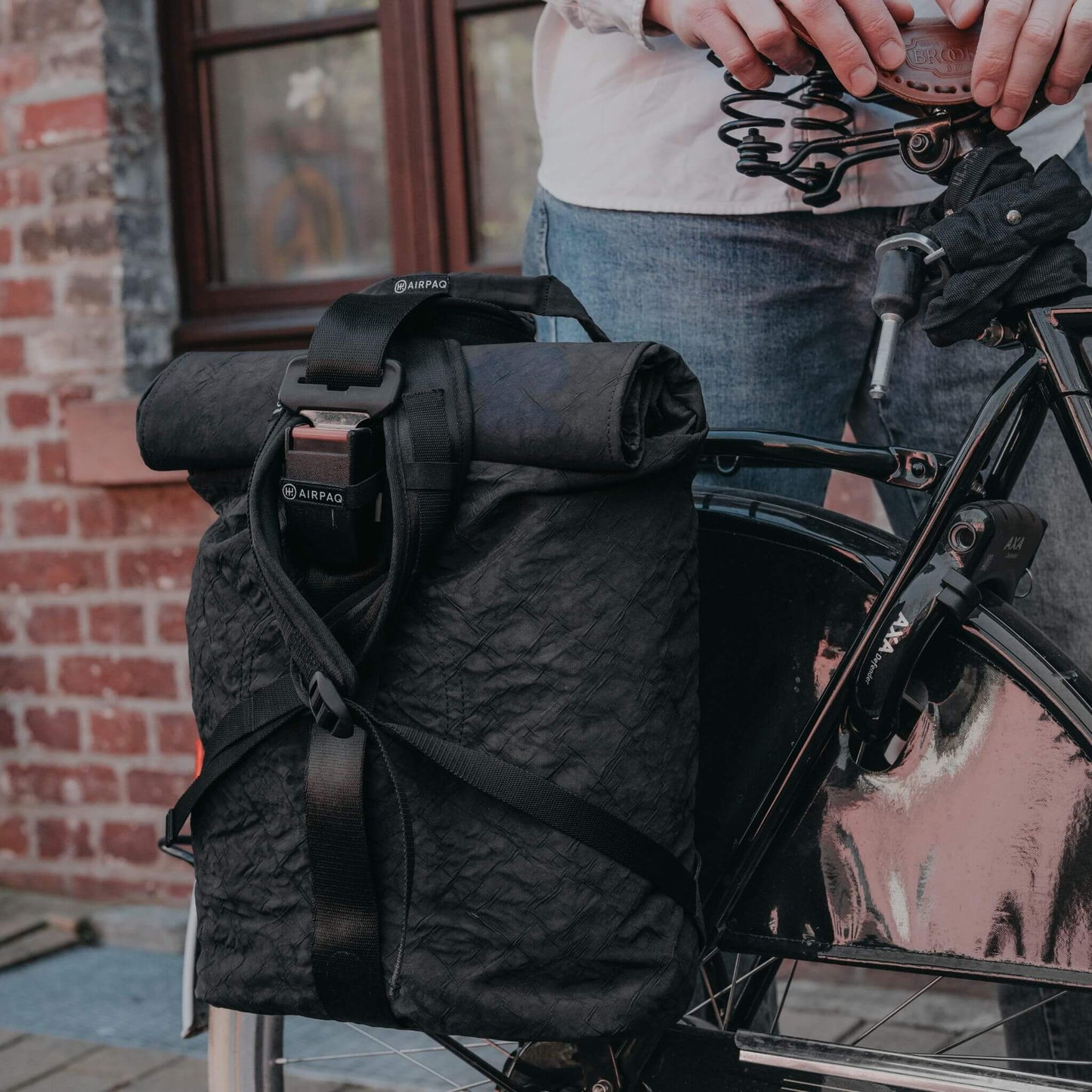 Rolltop + Fahrradhaken