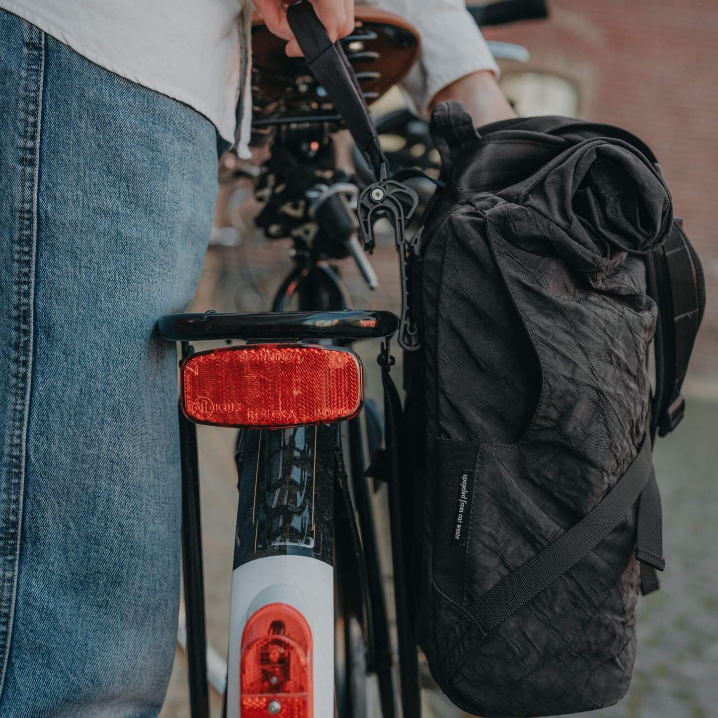 Rolltop + Fahrradhaken