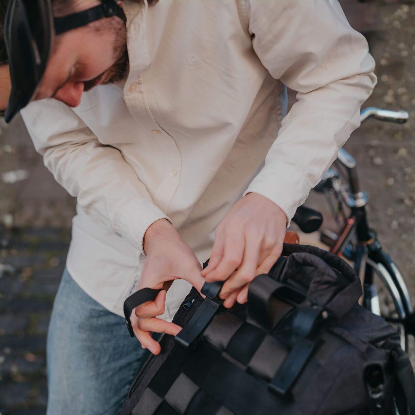 Rolltop + Fahrradhaken