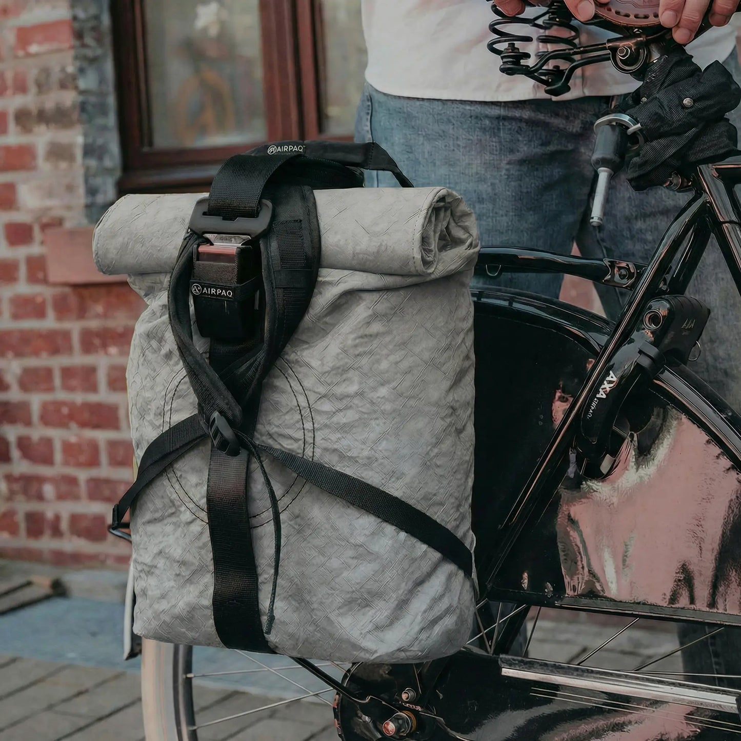 Rolltop BIQ + Fahrradhaken