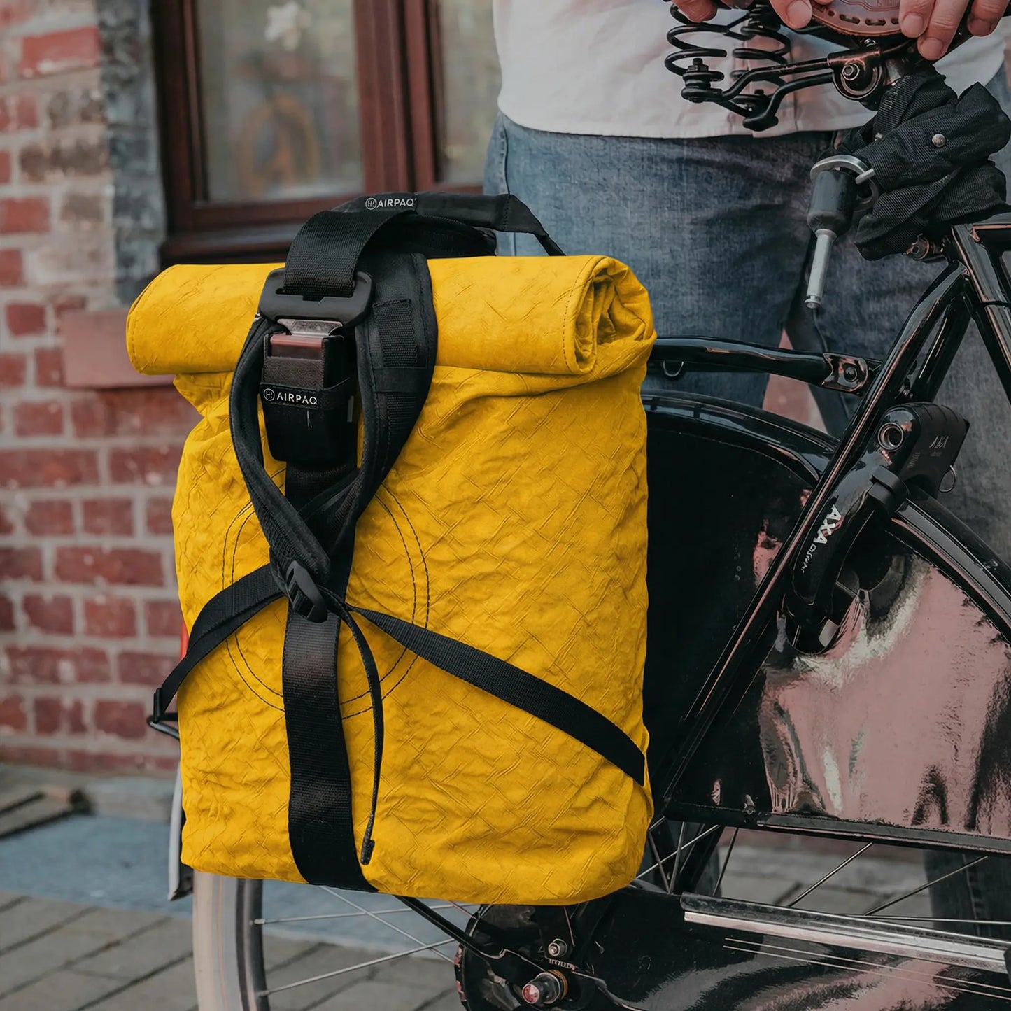 Rolltop + Fahrradhaken