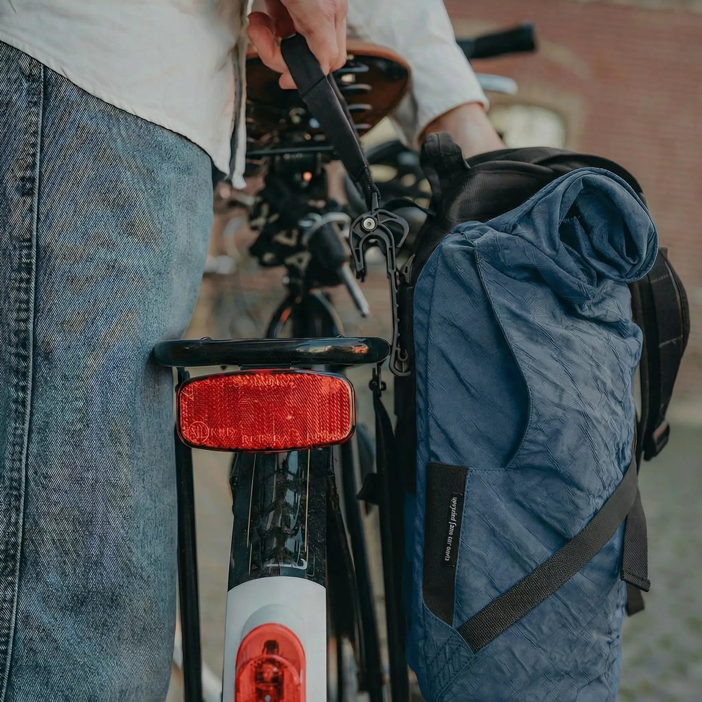 Rolltop + Fahrradhaken