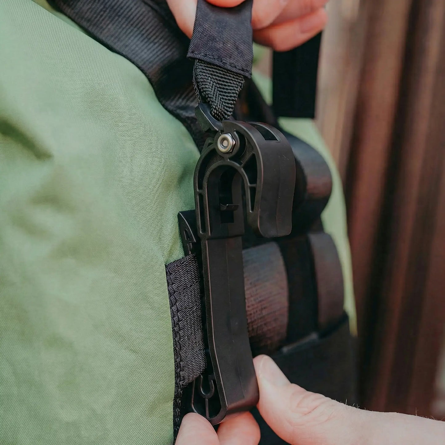 Rolltop + Fahrradhaken