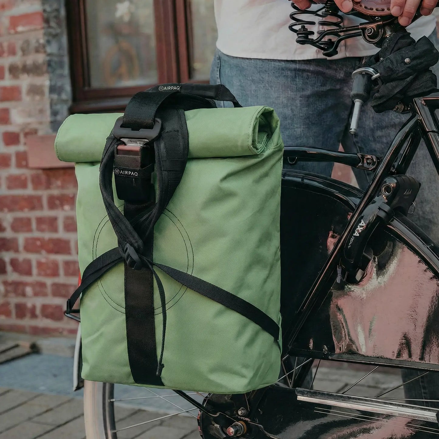 Rolltop + Fahrradhaken