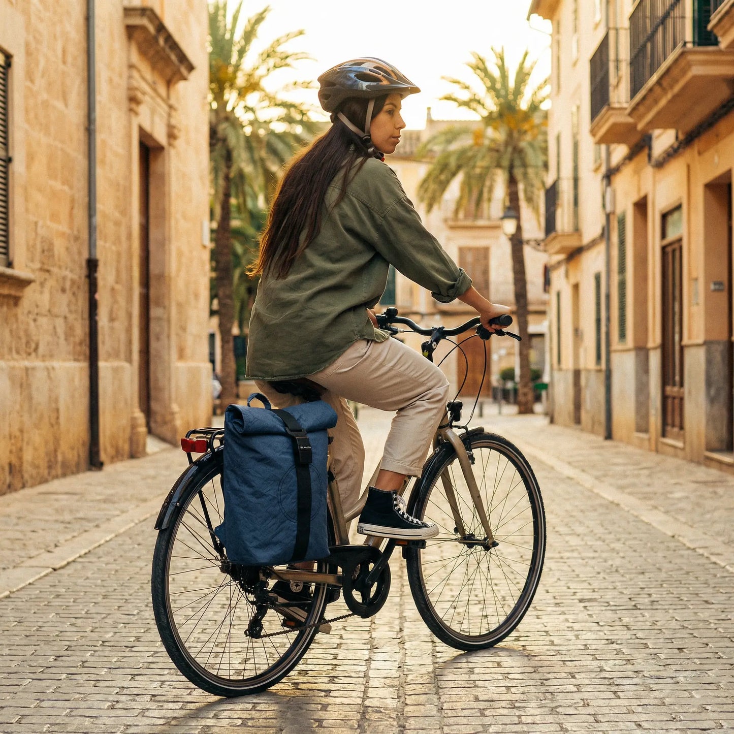 Rolltop + Fahrradhaken