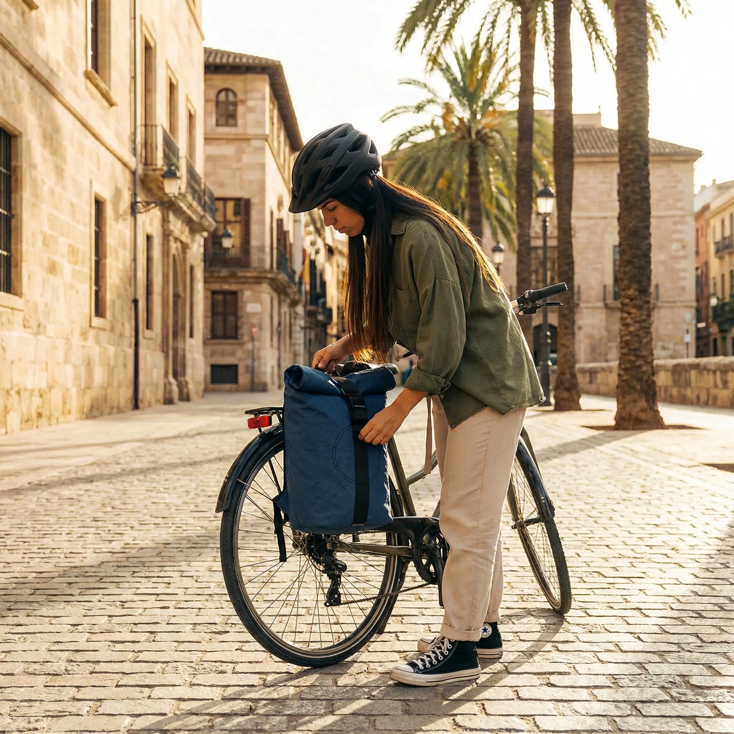 Rolltop + Fahrradhaken