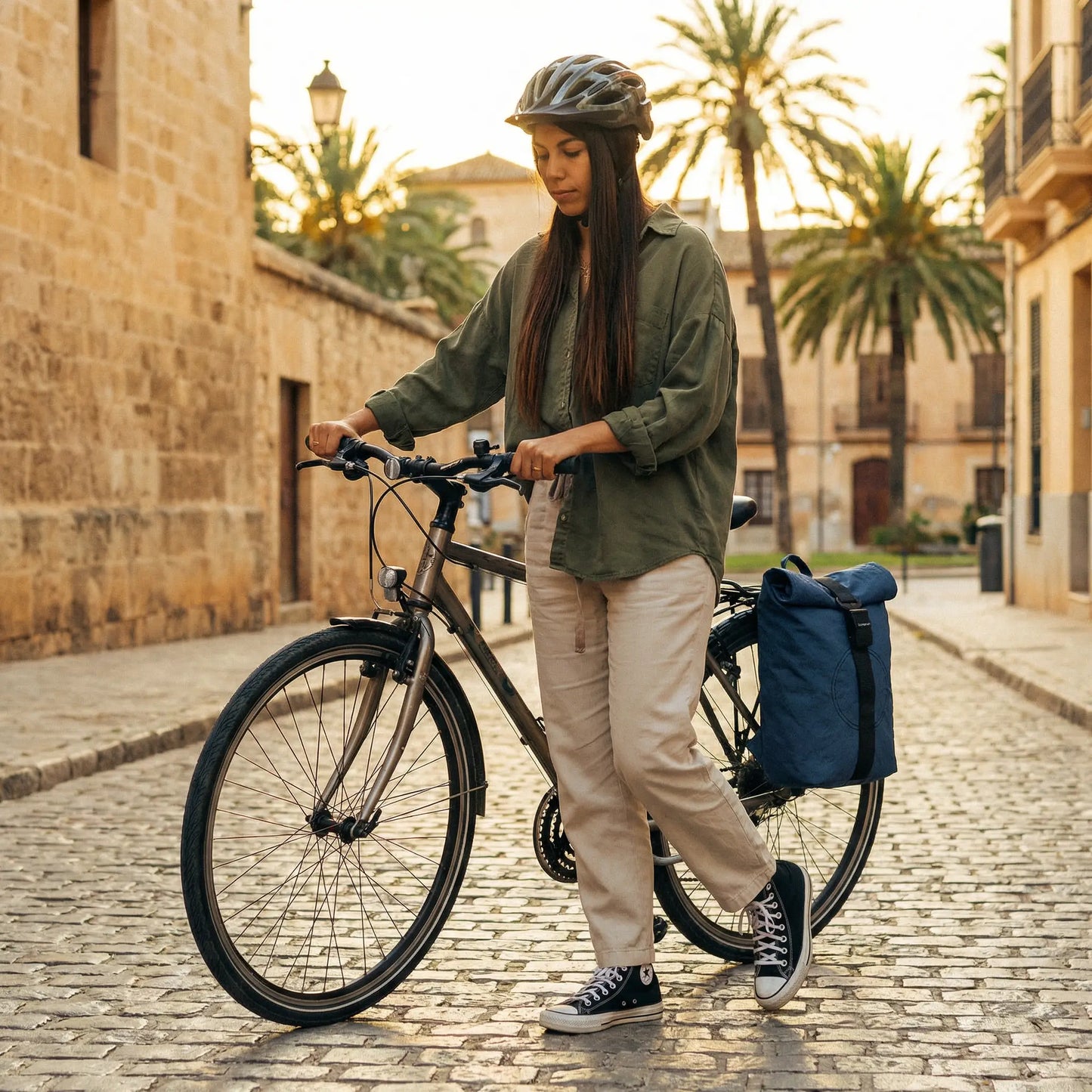 Rolltop + Fahrradhaken