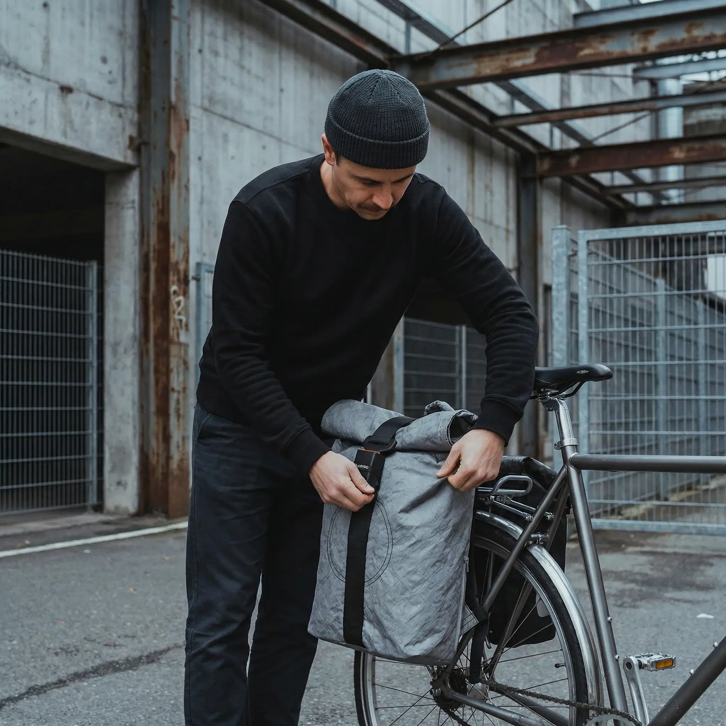Rolltop + Fahrradhaken