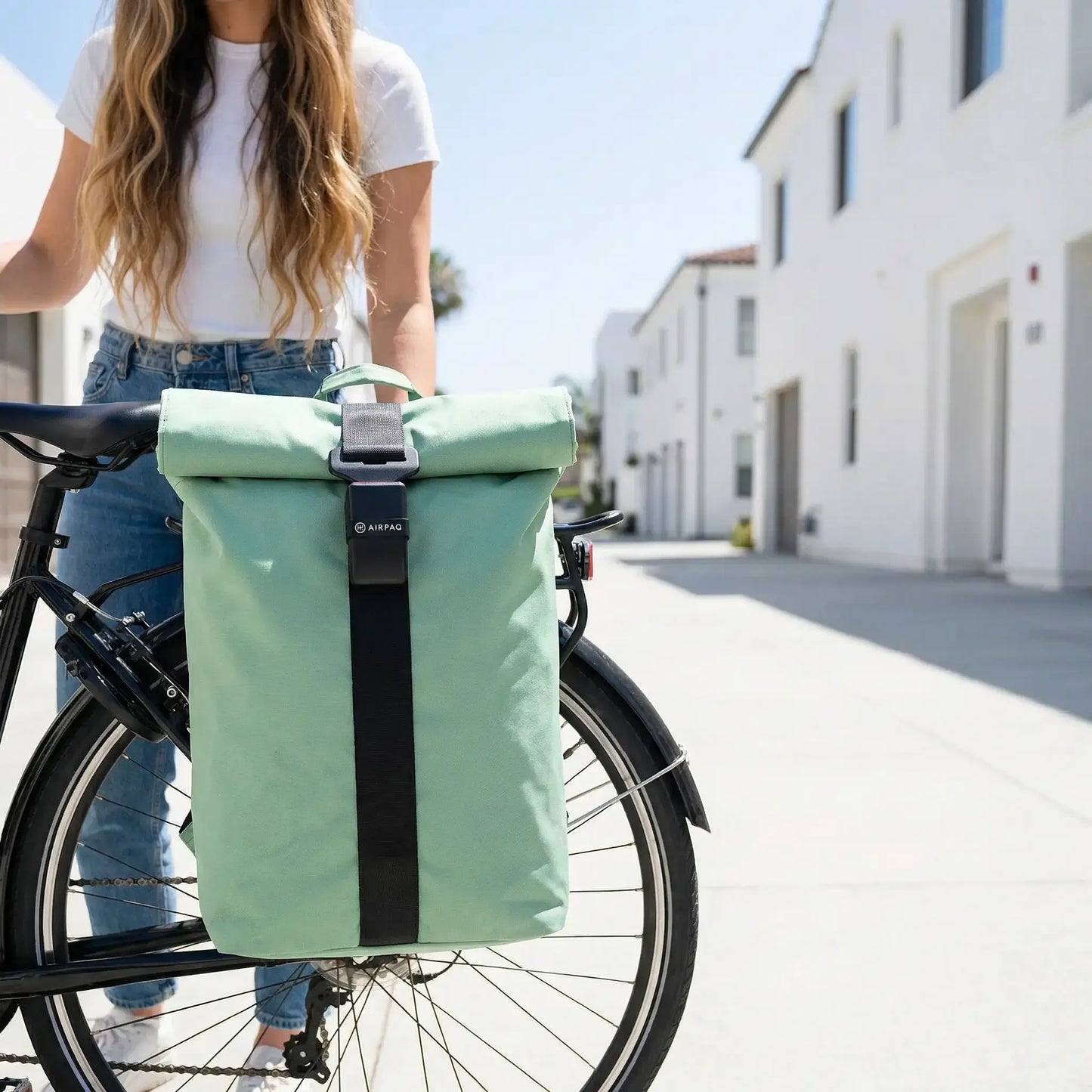 Rolltop + Fahrradhaken