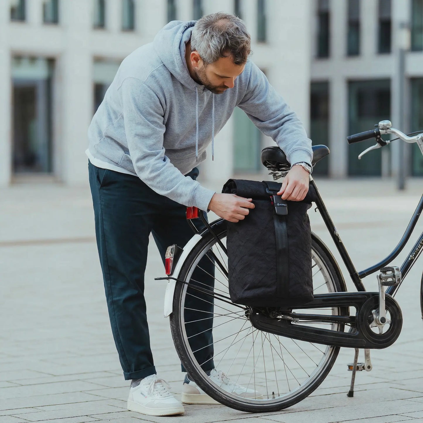 Rolltop + Fahrradhaken