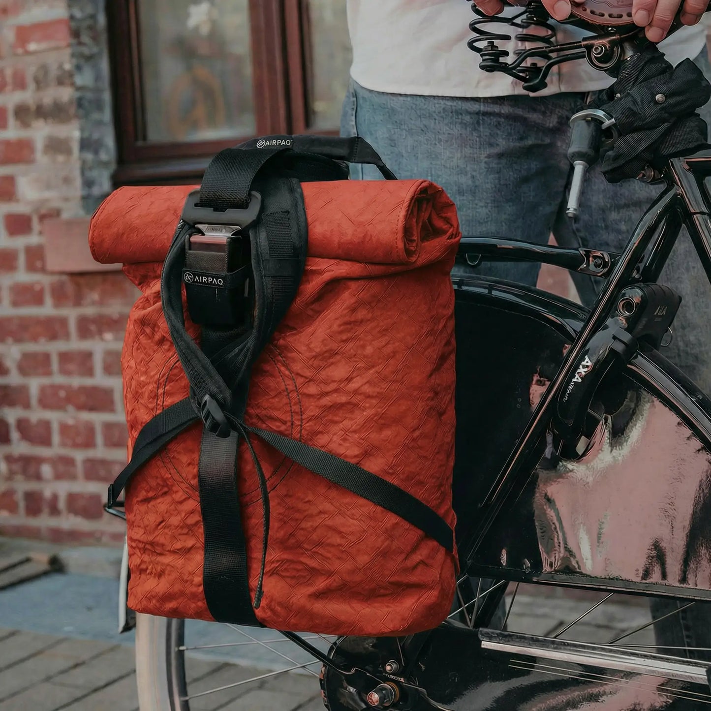 Rolltop + Fahrradhaken