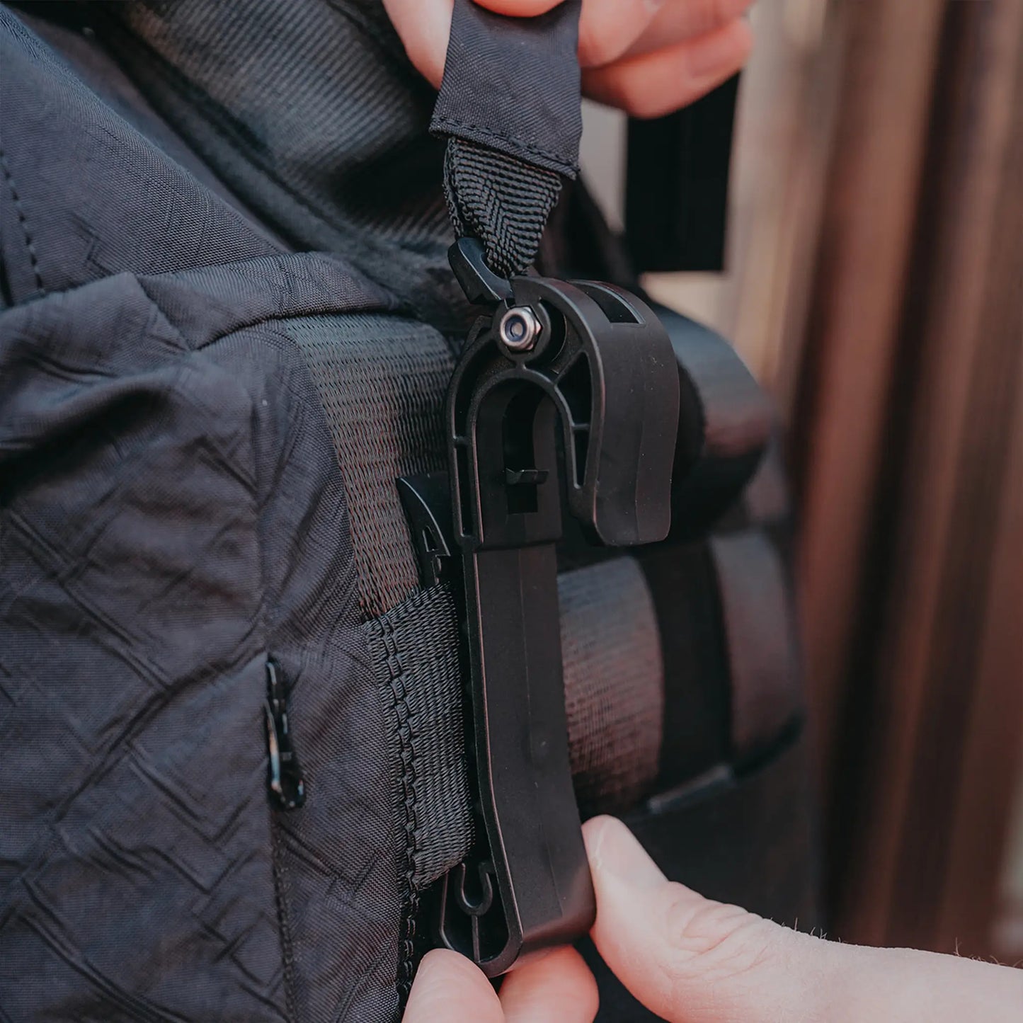 Rolltop + Fahrradhaken