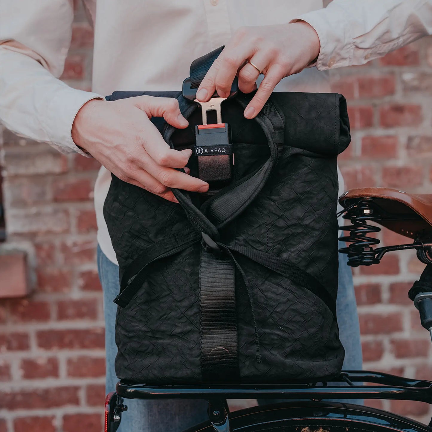 Rolltop + Fahrradhaken