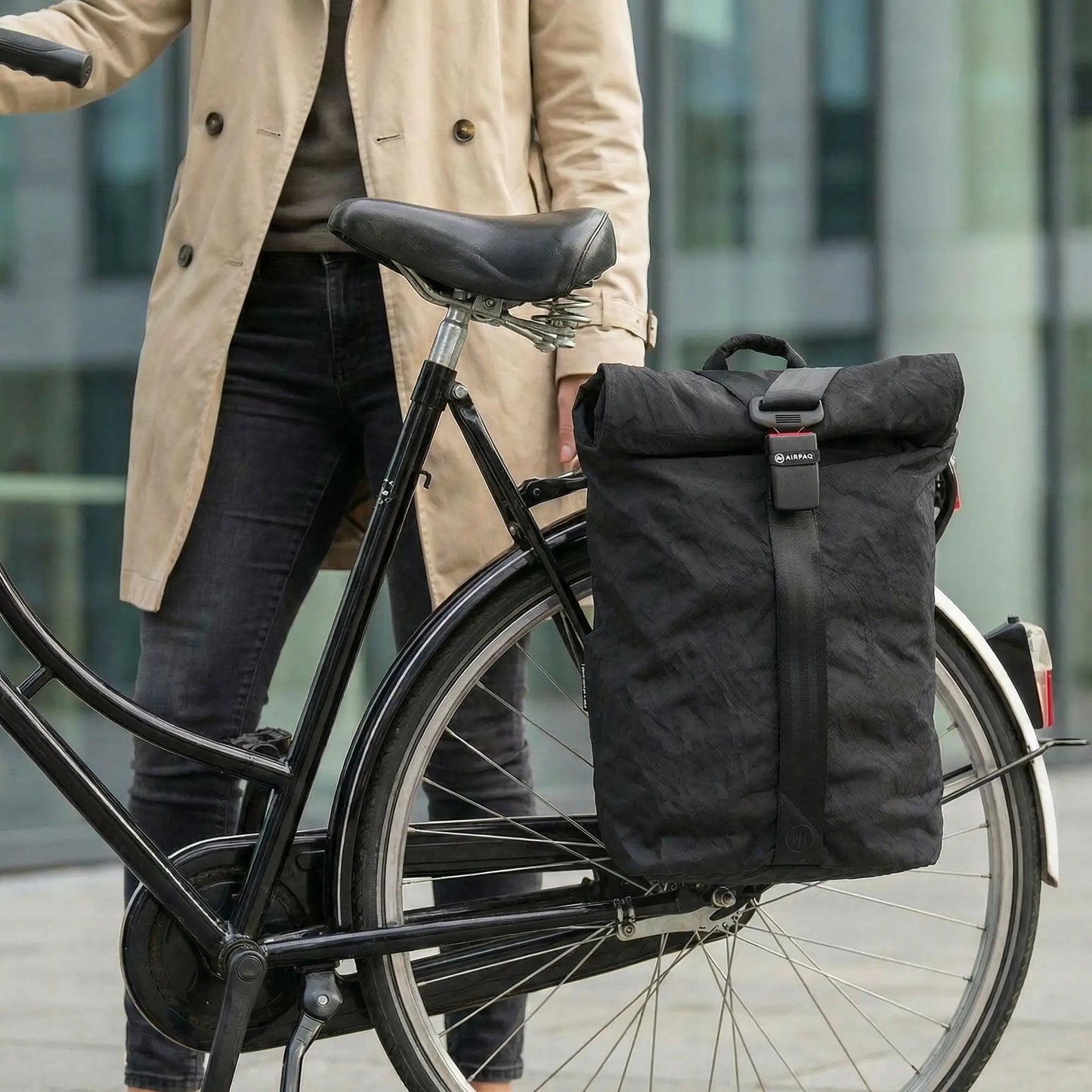 Rolltop BIQ + Fahrradhaken